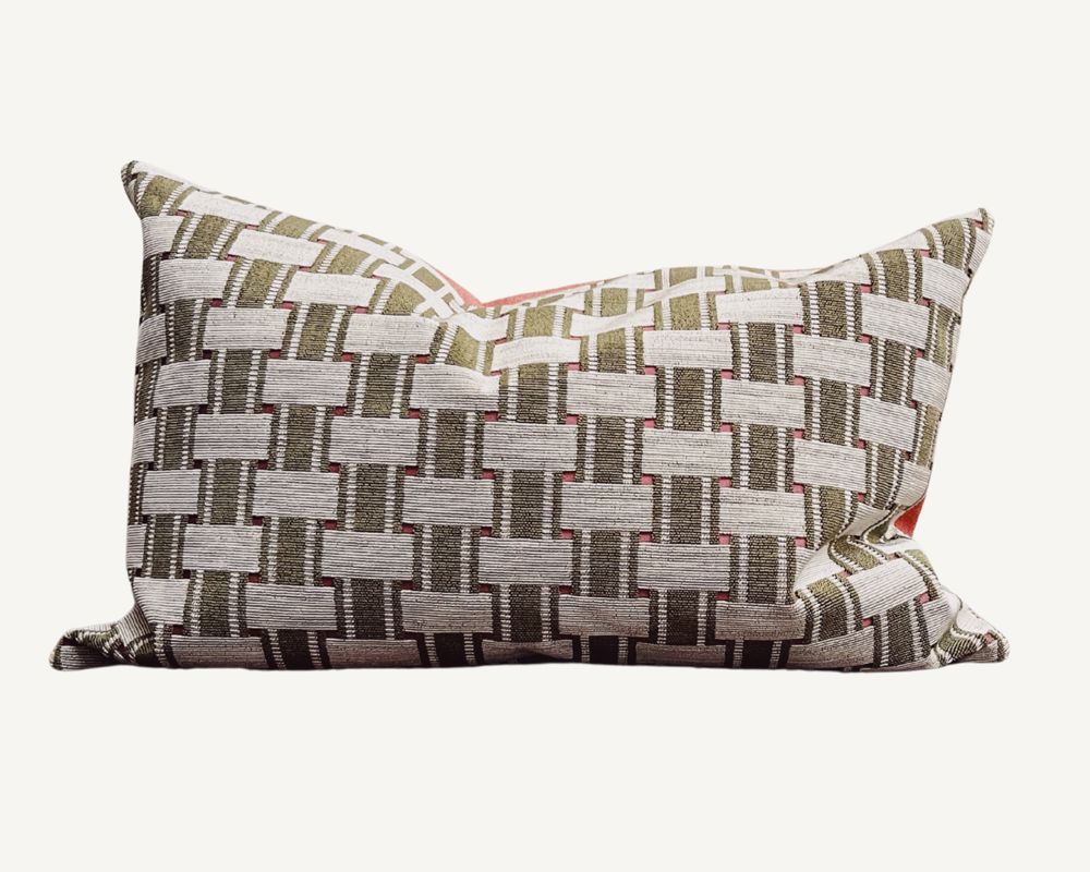 Hvid/ grøn/ lyserød tern